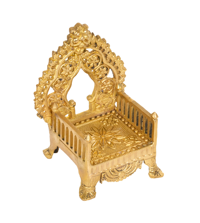 Gilded Mini Throne – A Regal Perch