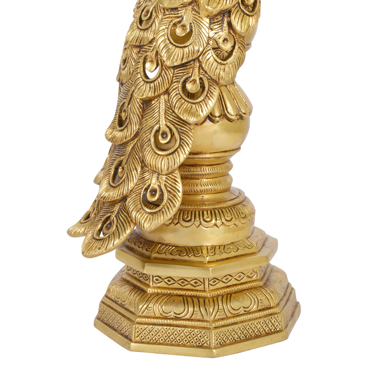 Handcrafted Indian Brass Peacock Statue | Symbol of Grace & Prosperity