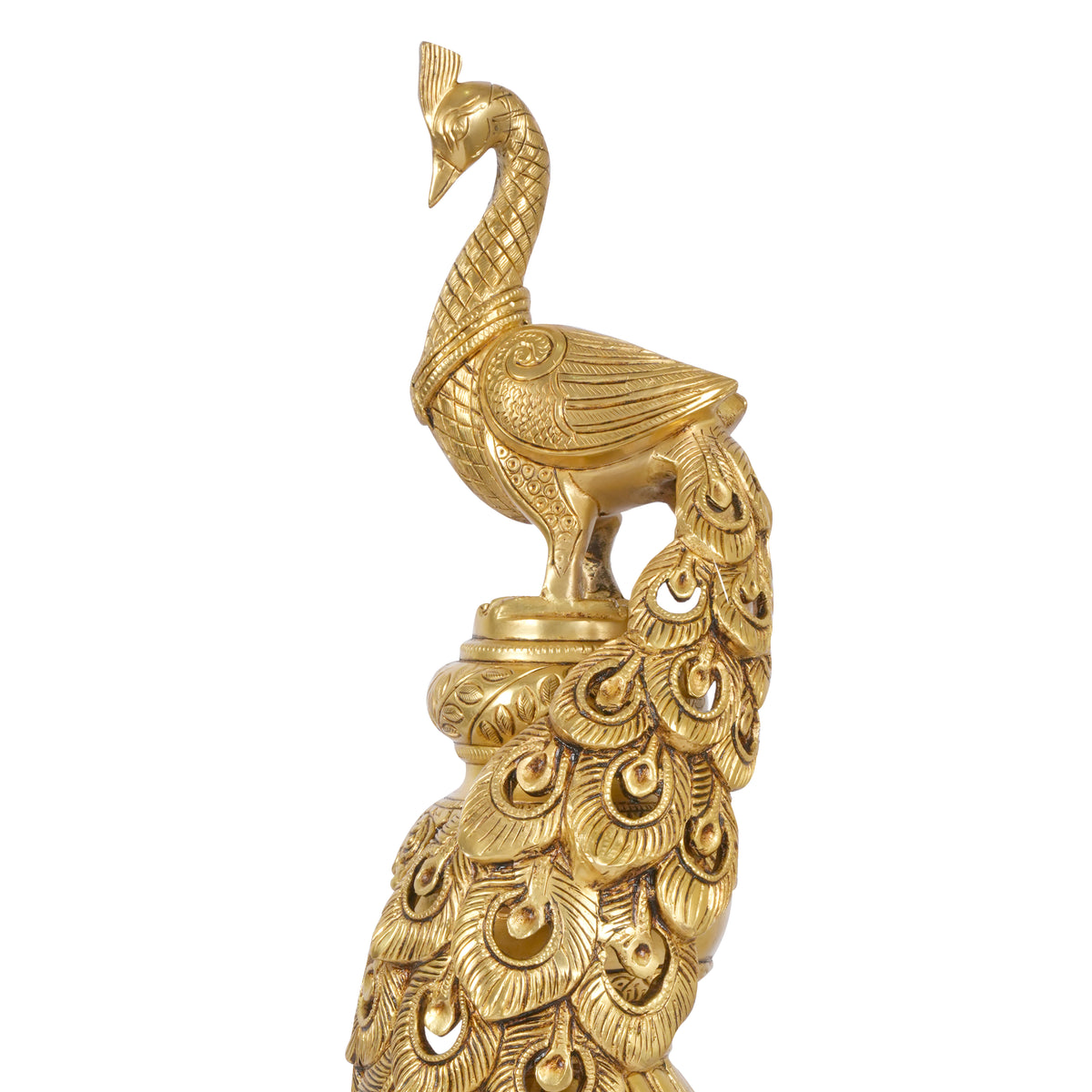 Handcrafted Indian Brass Peacock Statue | Symbol of Grace & Prosperity