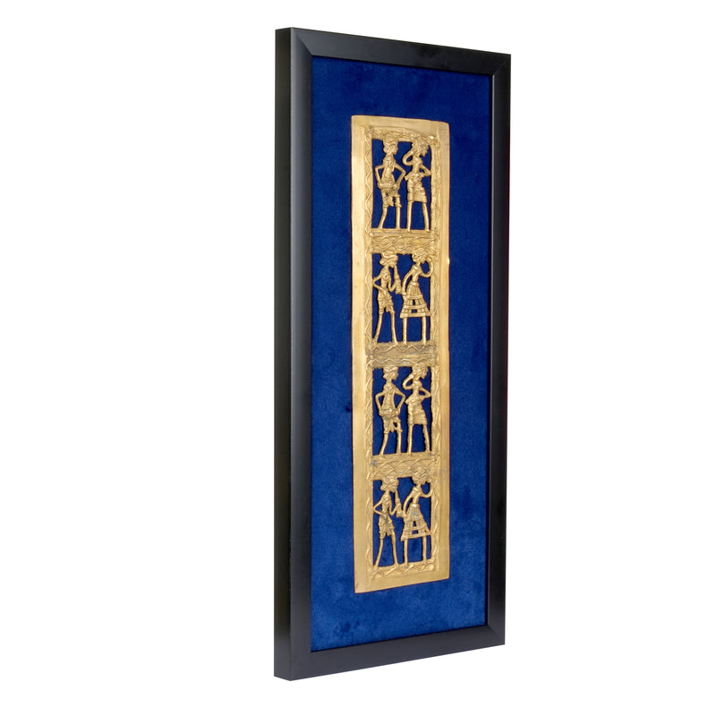 Tribal Rhythms Brass Wall Panel