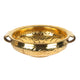 Handcrafted Traditional Brass Embossed Urli | Floral Vine Floating Flower Bowl