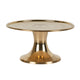 Handcrafted Traditional Brass Elevated Altar Stand | Minimalist Concentric Ring Pedestal