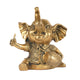 Handcrafted Traditional Brass Elephant Playing Dholak | Festive Musical Figurine