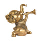 Handcrafted Traditional Brass Elephant Playing Trumpet | Festive Musical Figurine