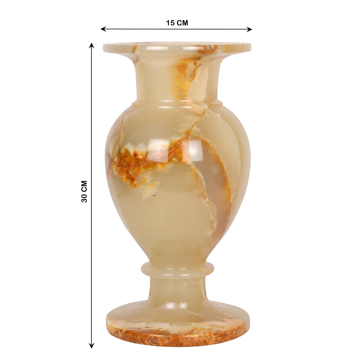 Handcrafted Elegant Onyx Marble Vases