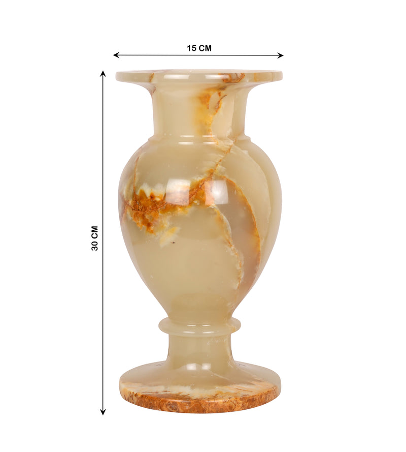 Handcrafted Elegant Onyx Marble Vases