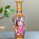 Hand-Painted Marble Vase – Rajasthani Women Portraits