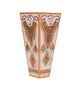 Handcrafted Marble Vase with Traditional Rajasthani Meenakari Artwork
