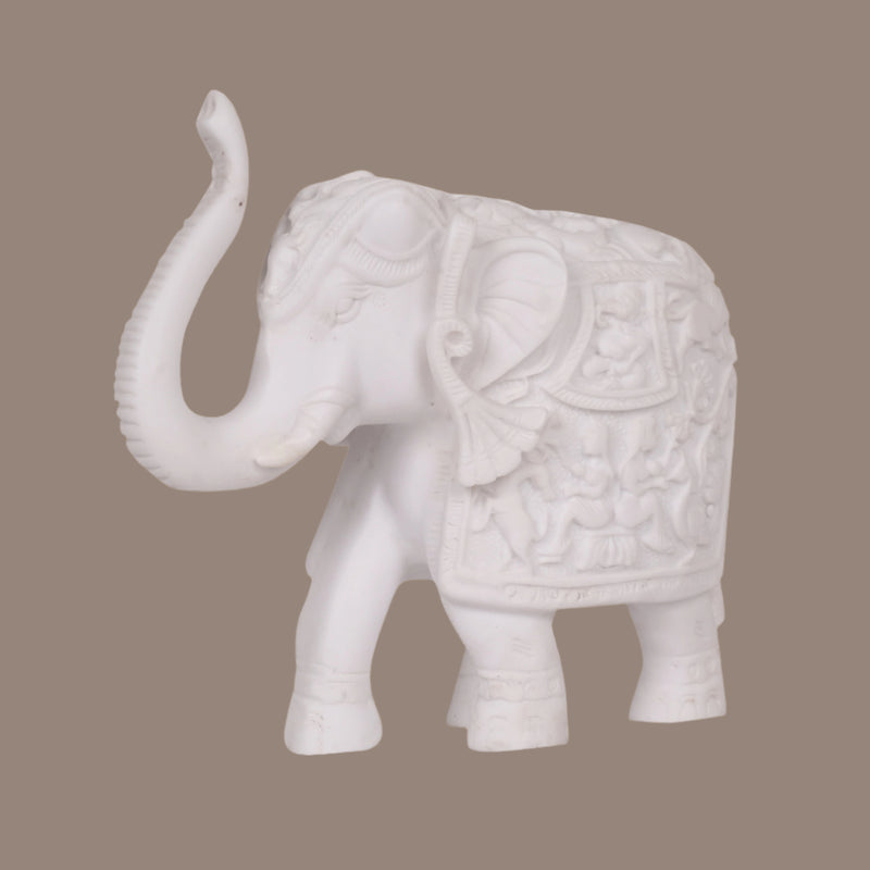Carved Marble Elephants – Symbolizing Grace and Tradition