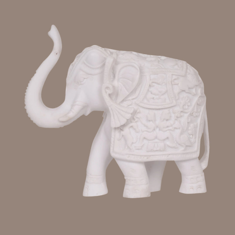 Carved Marble Elephants – Symbolizing Grace and Tradition