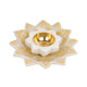 Handcrafted Marble & Brass Tea Light Holder | Star-Shaped Diya for Serene Glow