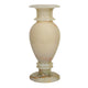 Handcrafted Green Onyx Chalice Vase | Creative Natural Banded Pedestal Urn