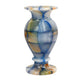 Handcrafted Mosaic Onyx Urn Vase | Creative Patchwork Natural Stone Pedestal Pot