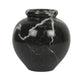 Black Round Marble Decorative Vases