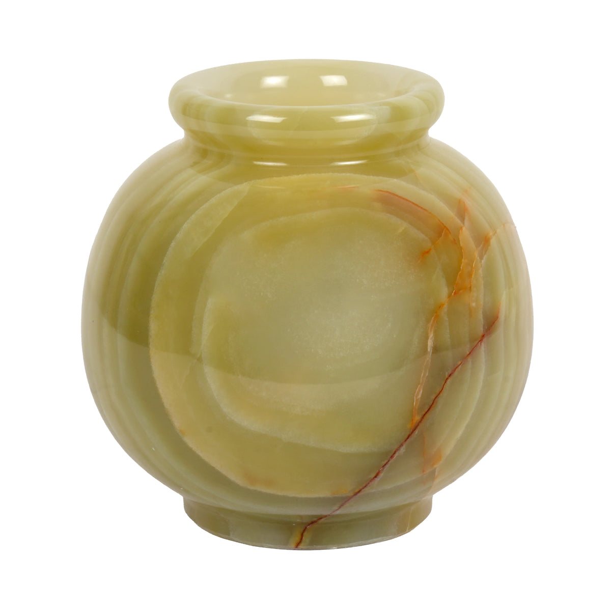 Black Round Marble Decorative Vases