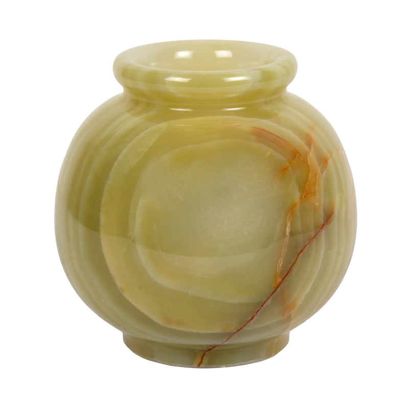 Black Round Marble Decorative Vases