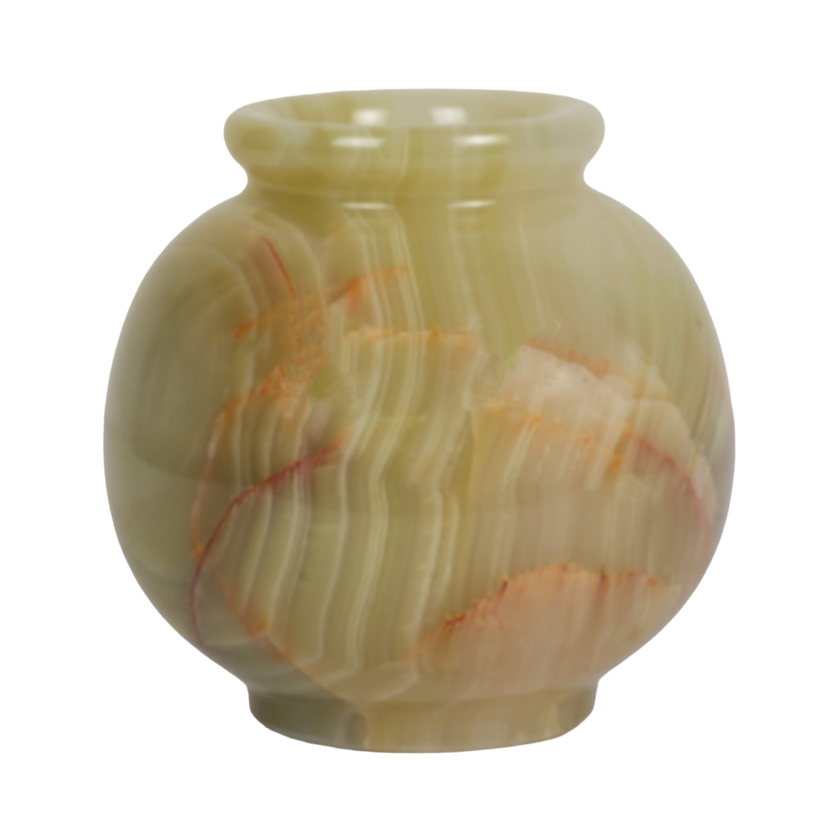 Black Round Marble Decorative Vases