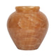 Handcrafted Honey Onyx Urn Vase | Natural Amber Stone Pedestal Pot