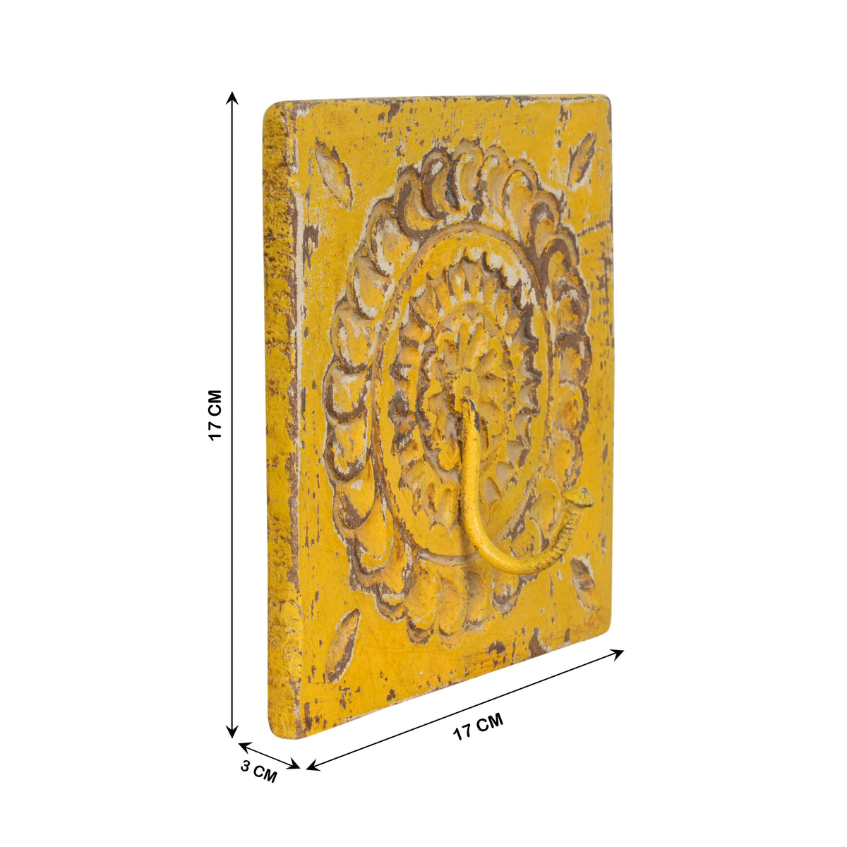 Handcrafted Rajasthani Wooden Wall Hook – Functional Art
