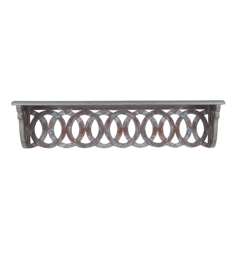 Handcrafted Rajasthani Wooden Wall Shelf – Functional Art with Intricate Detailing