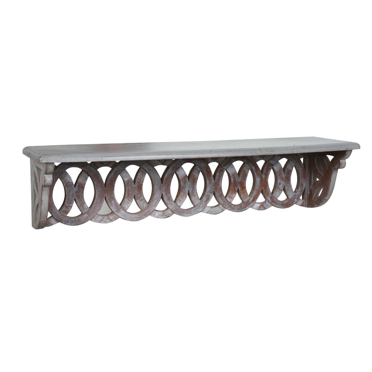 Handcrafted Rajasthani Wooden Wall Shelf – Functional Art with Intricate Detailing