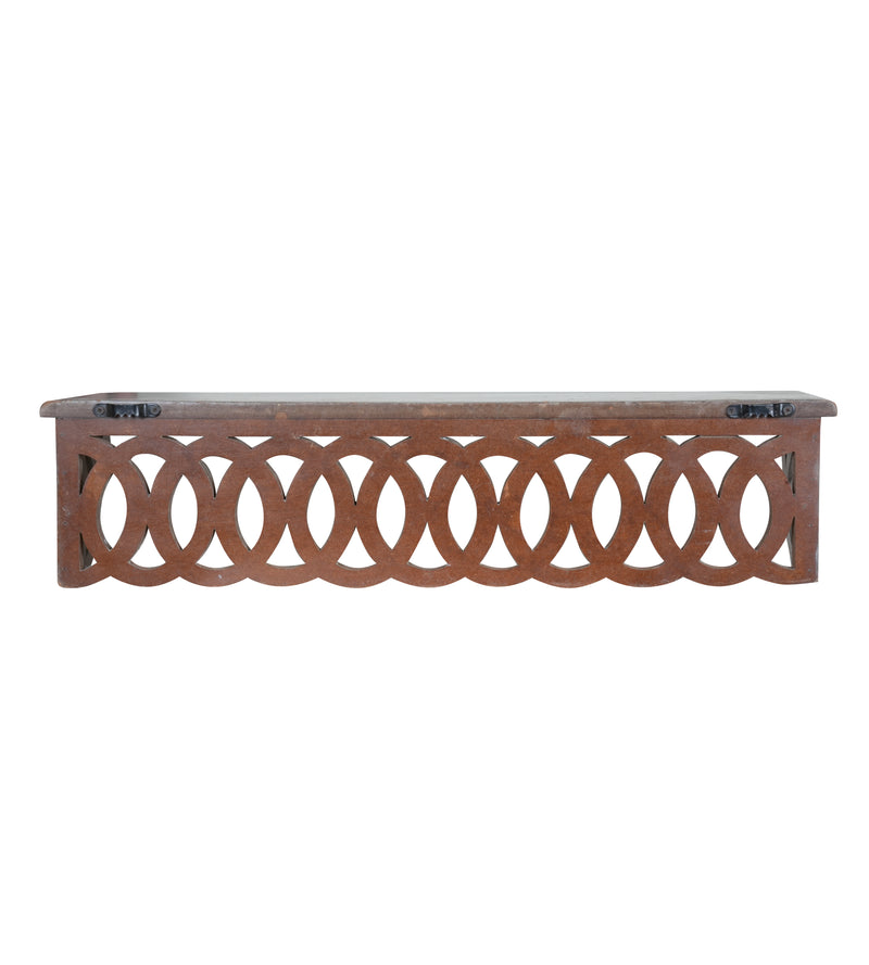 Handcrafted Rajasthani Wooden Wall Shelf – Functional Art with Intricate Detailing