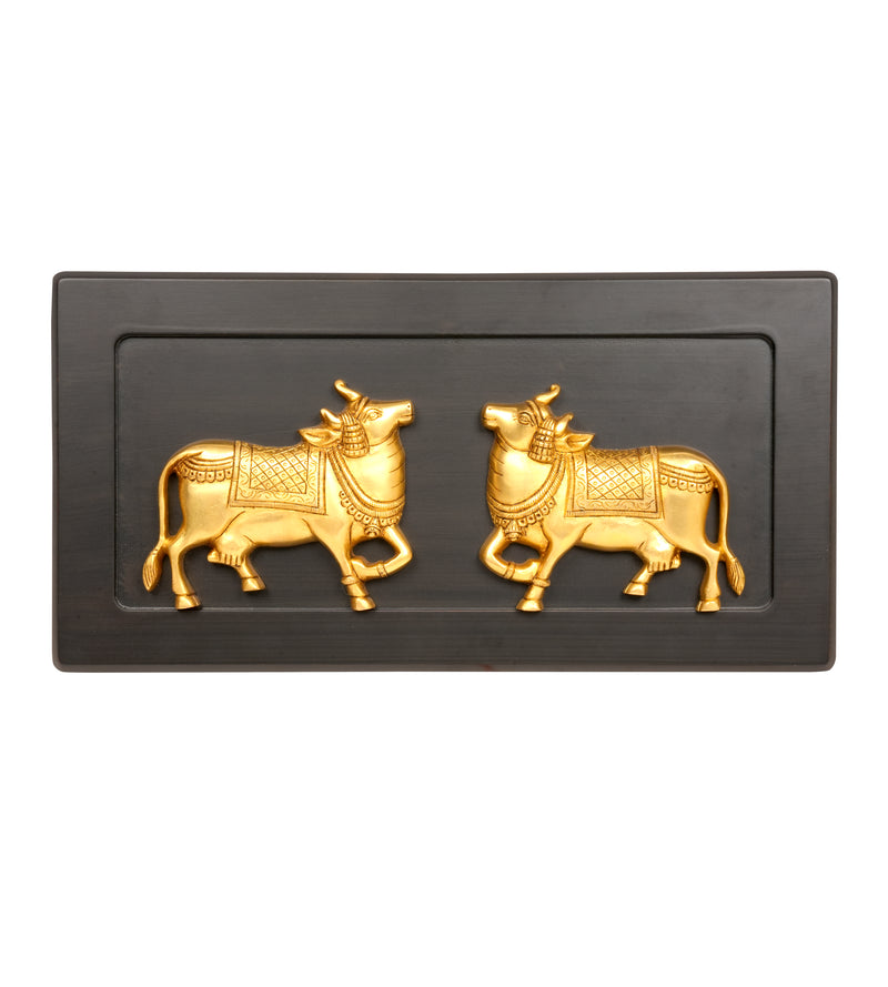 Handcrafted Metal Bull Wall Art – Traditional Rajasthani Design