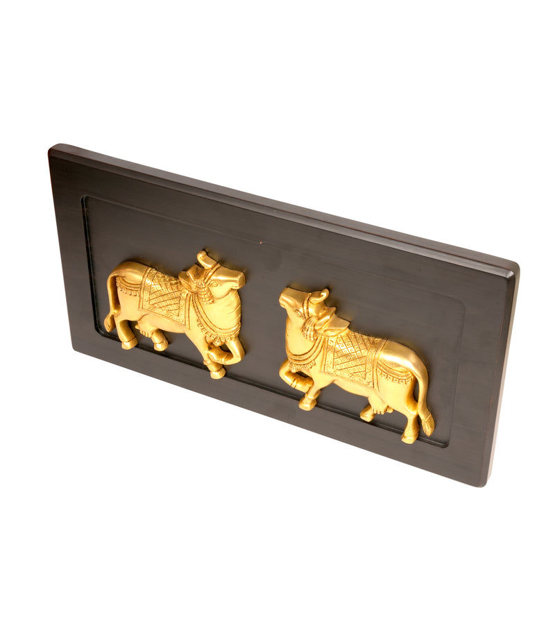 Handcrafted Metal Bull Wall Art – Traditional Rajasthani Design