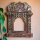 Handcrafted Rajasthani Wooden Decorative Photo Frame (Jharoka) – Intricate Carved Design for Home Décor