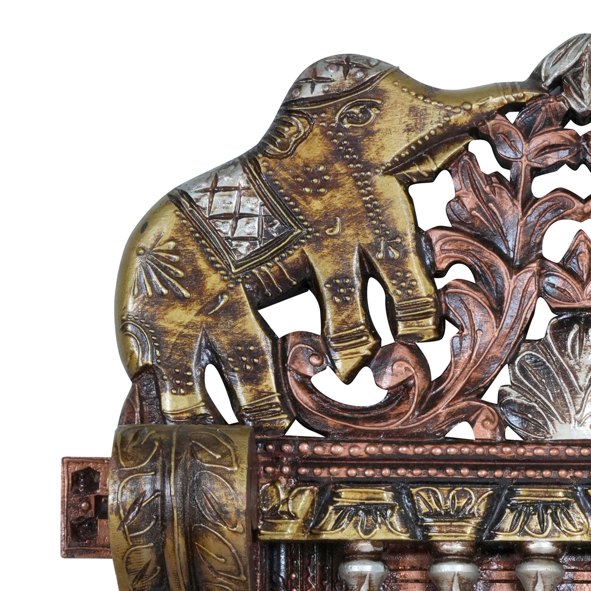 Handcrafted Rajasthani Wooden Decorative Photo Frame (Jharoka) – Intricate Carved Design for Home Décor