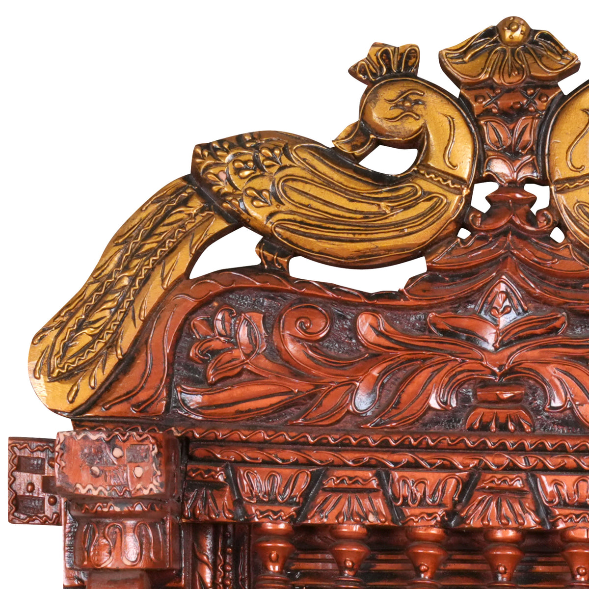 Handcrafted Rajasthani Wooden Decorative Photo Frame (Jharoka) – Beautiful Intricate Carved Design for Home Décor