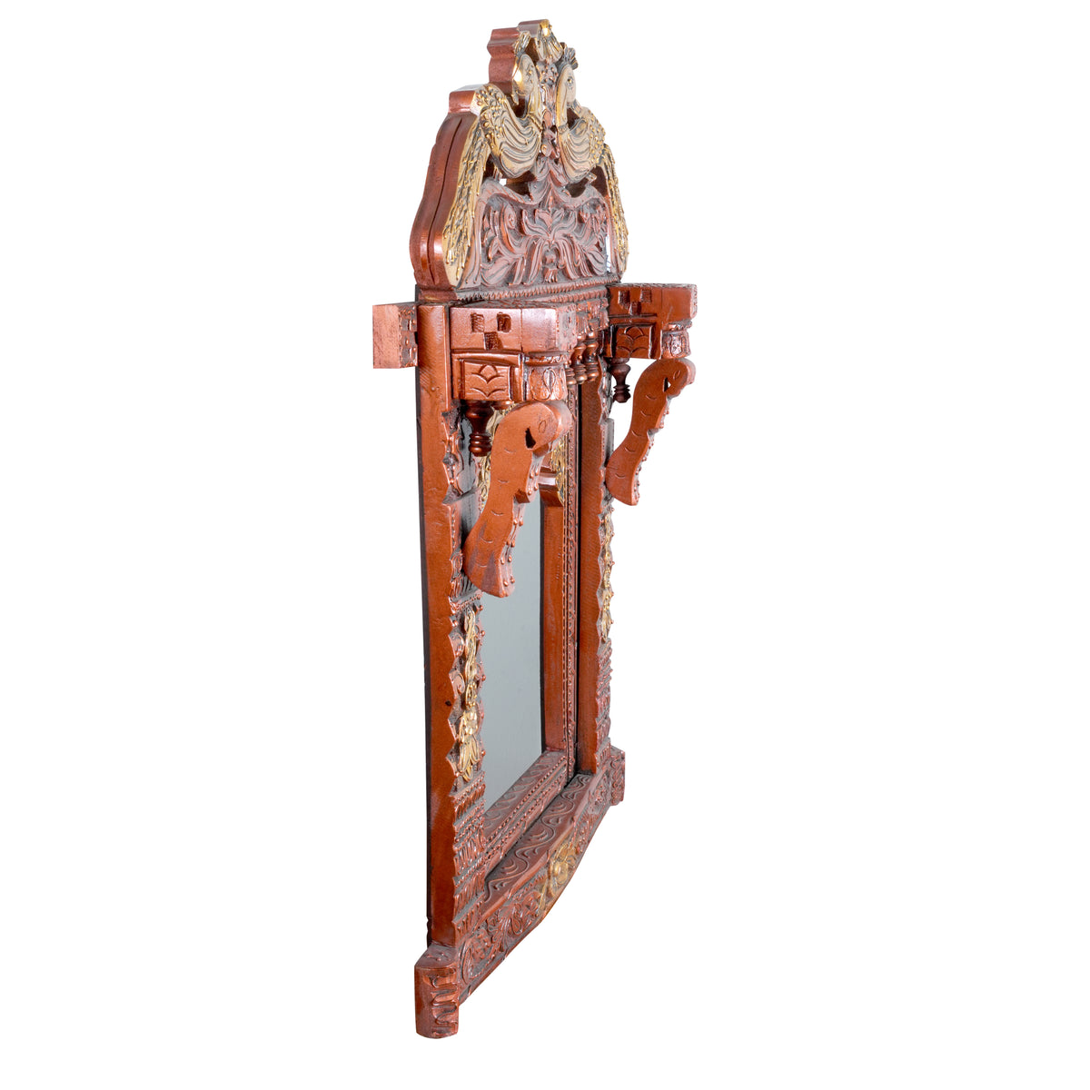 Handcrafted Rajasthani Wooden Decorative Photo Frame (Jharoka) – Beautiful Intricate Carved Design for Home Décor