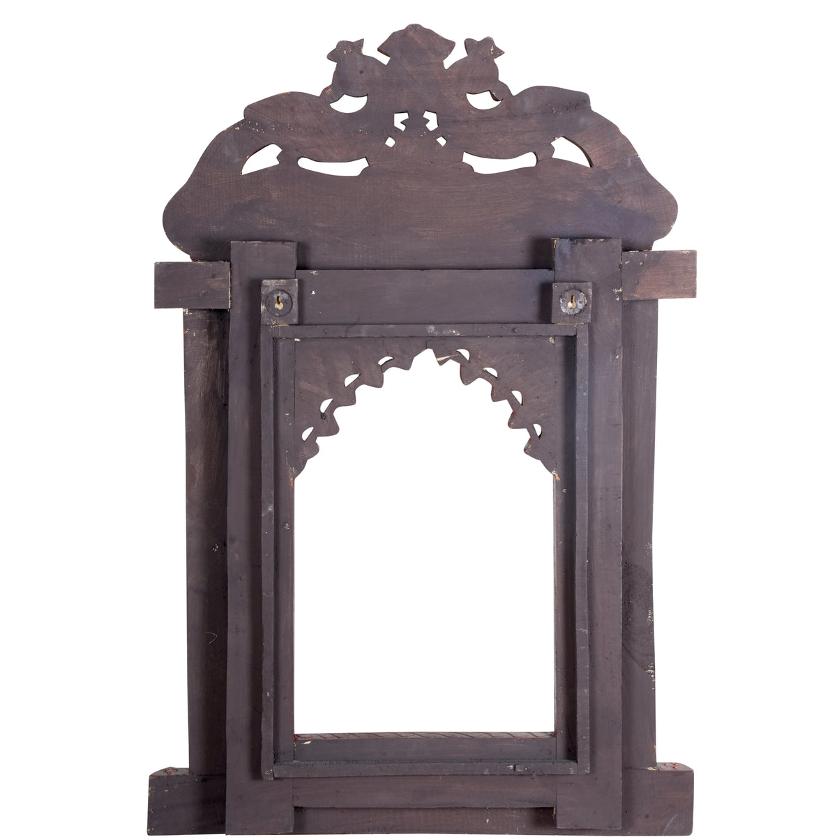 Handcrafted Rajasthani Wooden Decorative Photo Frame (Jharoka) – Beautiful Intricate Carved Design for Home Décor