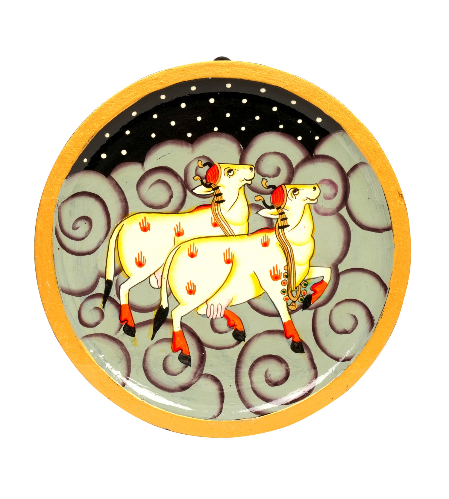 Hand-Painted Heritage Wall Plate