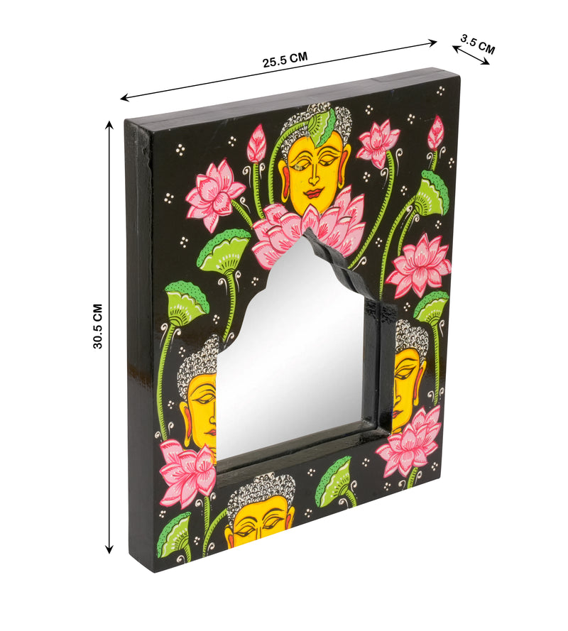 Jharokha-Inspired Hand-Painted Mirror