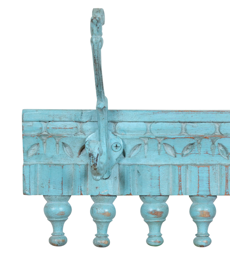 Handcrafted Wooden Wall Hooks (3 hooks) – Colorful & Functional Decor