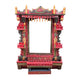 The Royal Chamber Jharokha - Grand Hand-Painted Wooden Jharokha Wall Frame with Storage