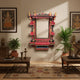 The Royal Chamber Jharokha - Grand Hand-Painted Wooden Jharokha Wall Frame with Storage