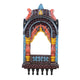 The Rajasthani Royal Window - Hand-Carved & Painted Wooden Jharokha Mandir