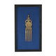 Handcrafted Traditional Brass Royal Comb Frame | Framed Velvet Wall Art