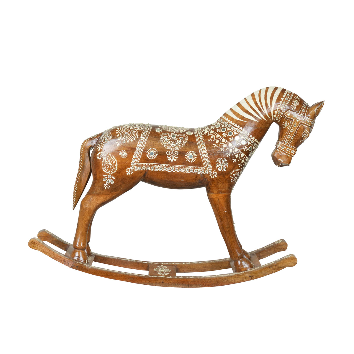 Handcrafted Rajasthani Wooden Rocking Horse – A Timeless Treasure