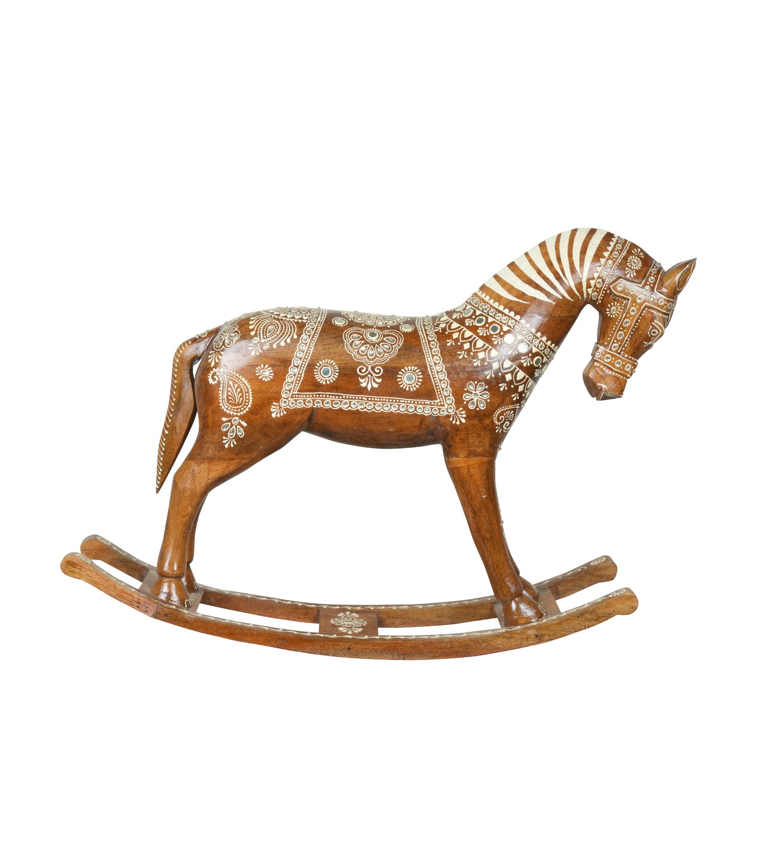 Handcrafted Rajasthani Wooden Rocking Horse – A Timeless Treasure
