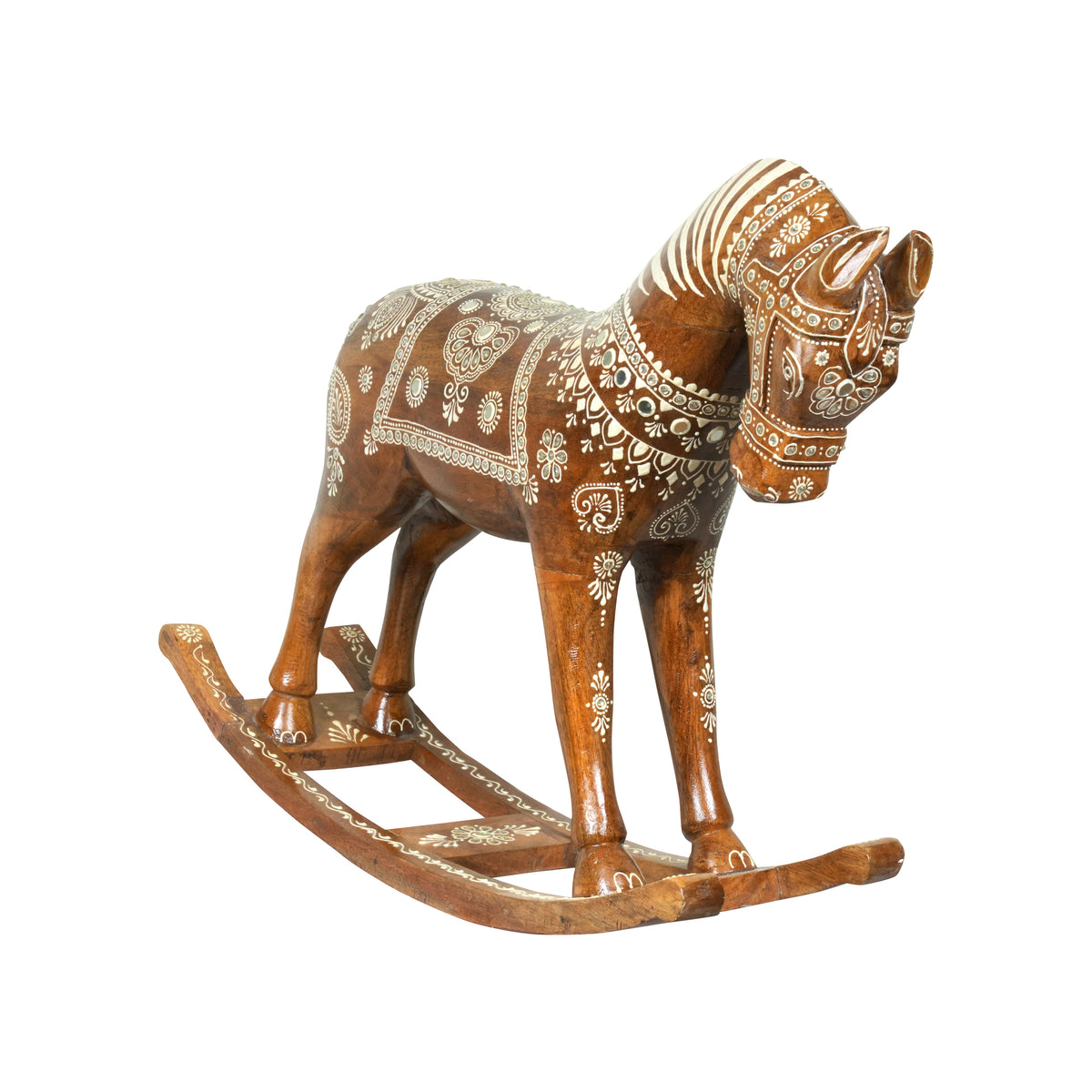 Handcrafted Rajasthani Wooden Rocking Horse – A Timeless Treasure