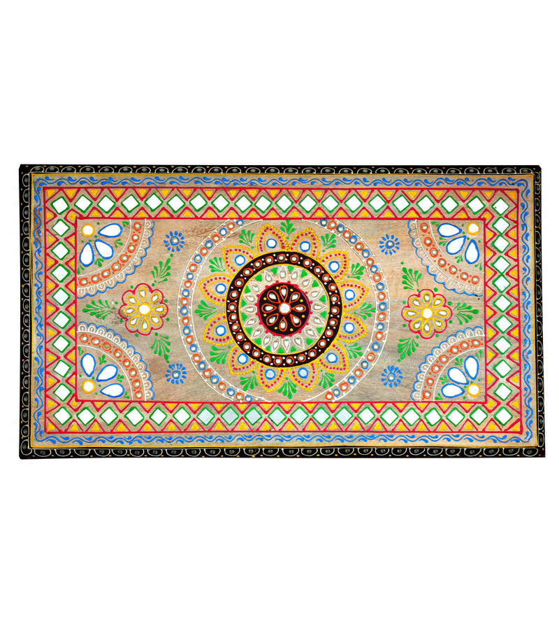 Handcrafted Rajasthani Wooden Storage Box – Vibrant Painted Motifs