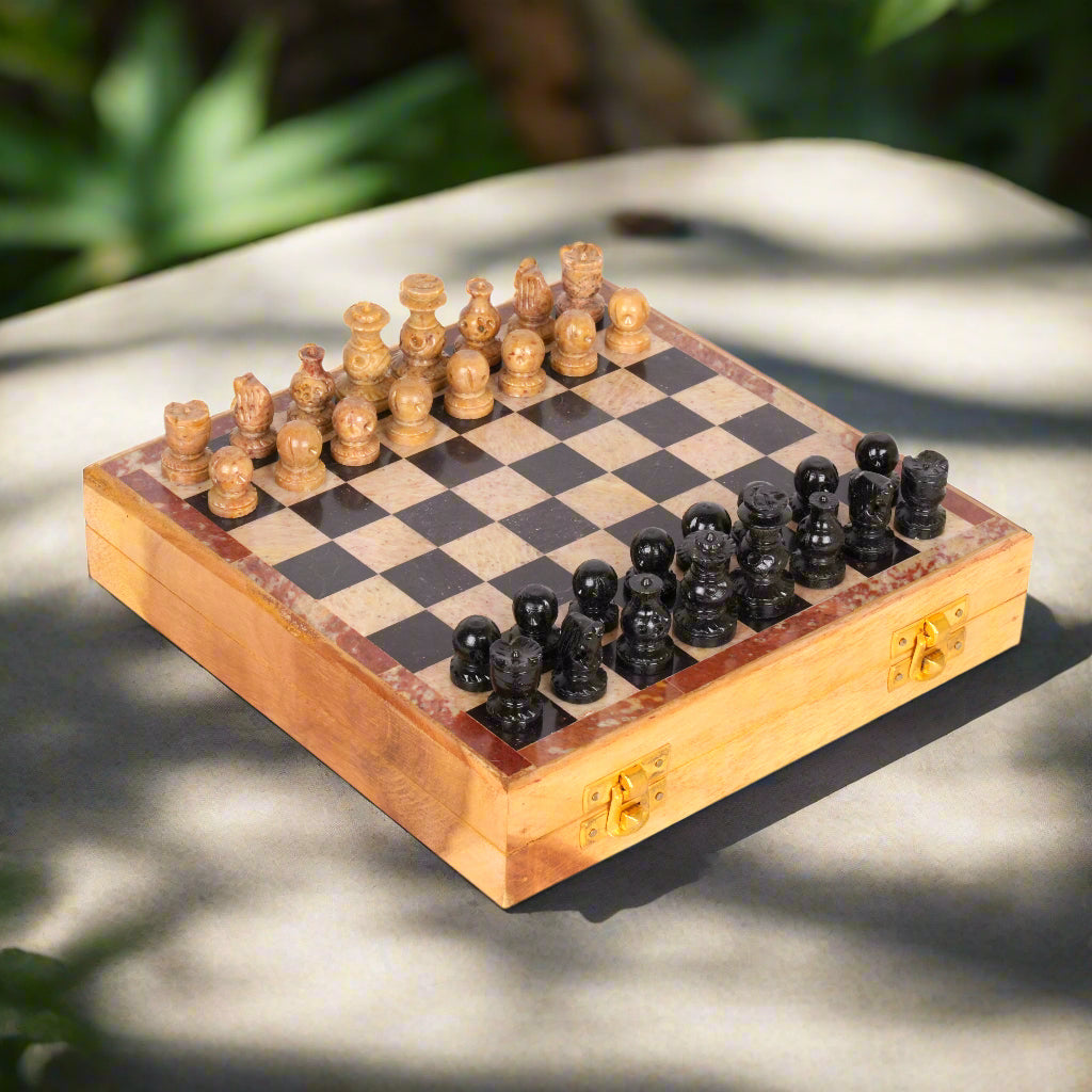 Handcrafted Marble & Wood Chess Set | An Indian Legacy of Skill and Play