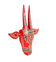 Handcrafted Wooden Bull Head Décor - Small