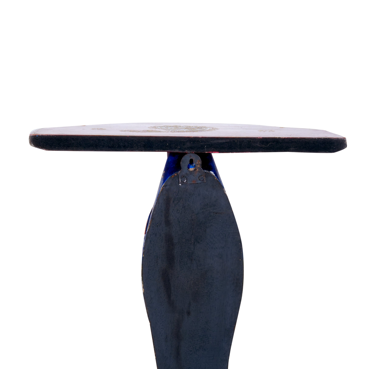 Hand-Painted Wooden Peacock Wall Bracket and Shelf