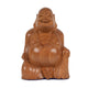 Handcrafted Wooden Laughing Buddha | Seated Prosperity Figurine