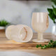 Set of 2 Elegant White Onyx Goblets with Smooth Finish – Handcrafted Drinkware for Luxury Dining
