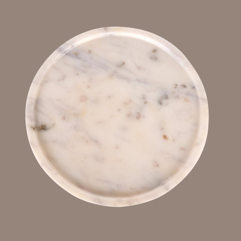 Classic Round Marble Tray